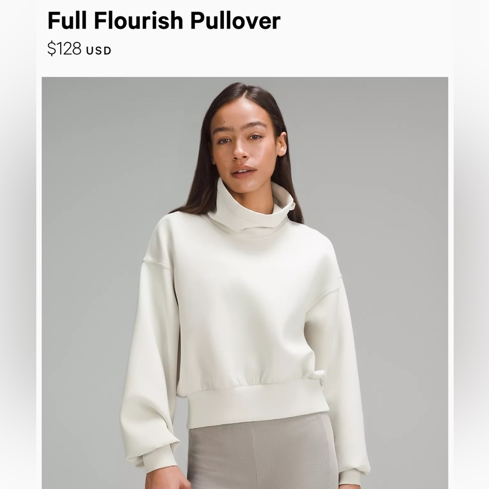 Lululemon Full Flourish Pullover NWT